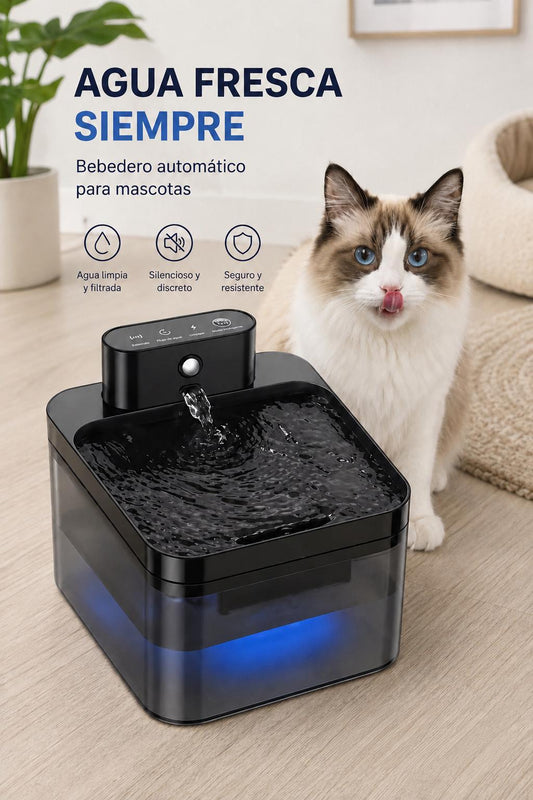 Fuente de Agua Automática para Mascotas